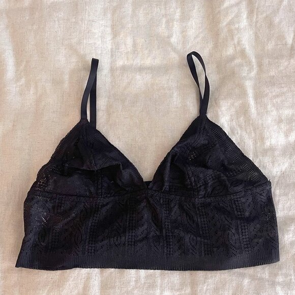 Aerie, lace bralette, black, L, NWOT - Picture 1 of 3